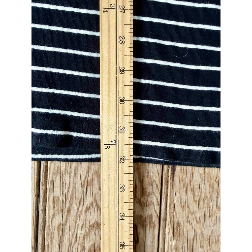 Lauren Ralph Lauren Striped Navy White Midi Dress Petite Med Nautical Preppy - Picture 7 of 8